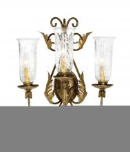 Meyda White 120226 - 21" Wide French Elegance 3 Light Wall Sconce