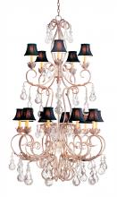 Meyda White 120319 - 42" Wide Alexandria 15 Light Two Tier Chandelier