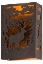 Meyda White 120788 - 10"W Deer Wall Sconce