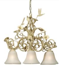 Meyda White 120993 - 24" Wide Hummingbird 6 Light Chandelier