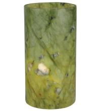 Meyda White 121502 - 3.5"W Cylindre Green Jadestone Shade