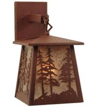 Meyda White 121598 - 7"W Stillwater Tall Pines Hanging Wall Sconce