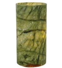 Meyda White 121713 - 4"W Cylindre Green Jadestone Shade