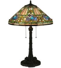 Meyda Tiffany 124816 - 26.5"H Tiffany Floral Table Lamp