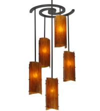 Meyda White 125781 - 34"W Vortex 5 LT Chandelier