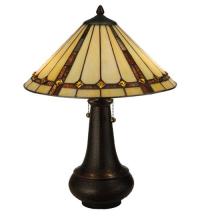 Meyda White 130743 - 22"H Belvidere Table Lamp