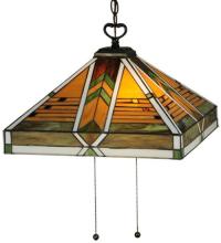 Meyda White 130750 - 17"Sq Abilene Pendant