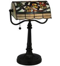 Meyda White 130760 - 15"H Vineyard Banker's Lamp