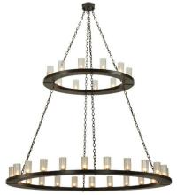 Meyda White 136074 - 42"W Loxley 12 LT Chandelier