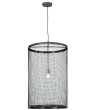Meyda White 136218 - 24"W Cilindro Cage Pendant