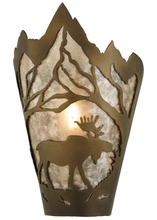 Meyda White 136672 - 8"W Moose at Dawn Right Wall Sconce
