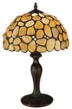 Meyda White 138123 - 19.5"H Agata Yellow Table Lamp