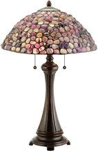Meyda White 138125 - 25"H Agata Purple Table Lamp