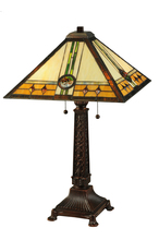 Meyda White 138771 - 26.5"H Carlsbad Mission Table Lamp