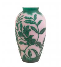 Meyda White 14007 - 10" High Cameo Vase
