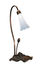 Meyda White 14043 - 16" High White Pond Lily Accent Lamp