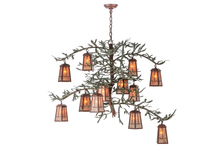 Meyda White 140897 - 52"W Pine Branch Valley View 12 LT Chandelier