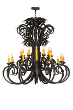 Meyda White 141577 - 50"W Serratina 24 LT Chandelier