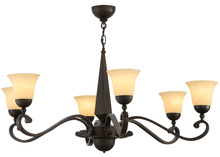 Meyda White 141664 - 44"W Muirfield 6 LT Chandelier