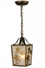 Meyda White 142691 - 6" Square Maple Vine Mini Pendant