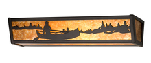 Meyda White 14344 - 24" Wide Canoe At Lake Vanity Light