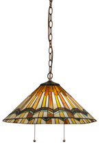 Meyda White 143461 - 18"W Prairie Delta Pendant