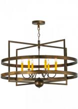 Meyda White 143904 - 36"W Aldari 6 LT Chandelier