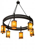 Meyda White 145571 - 54" Wide Beartooth 6 Light Chandelier