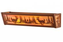 Meyda White 146914 - 20" Wide Deer at Lake Vanity Light