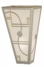 Meyda White 146937 - 8" Wide Revival Deco Wall Sconce