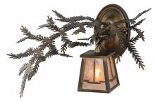 Meyda White 147378 - 16"W Pine Branch Valley View Wall Sconce