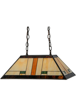 Meyda White 147783 - 21"L Manhattan Oblong Pendant