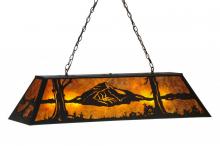 Meyda White 148128 - 48" Long Mountain Range Oblong Pendant