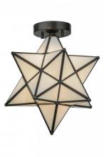 Meyda White 148882 - 12"W Moravian Star White Flushmount