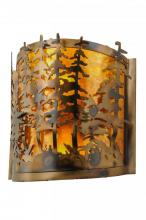 Meyda White 149253 - 14" Wide Tall Pines Wall Sconce