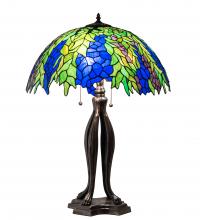 Meyda White 149748 - 30" High Tiffany Honey Locust Table Lamp