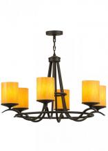 Meyda White 150215 - 39"W Octavia 6 LT Chandelier