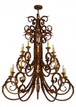 Meyda White 150518 - 48" Wide Serratina Chandelier