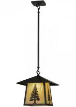 Meyda White 150785 - 12"Sq Stillwater Tall Pine Pendant