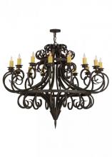 Meyda White 151204 - 60"W Symen 16 LT Chandelier