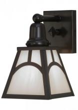 Meyda White 151261 - 6"W Mission Hill Top Wall Sconce