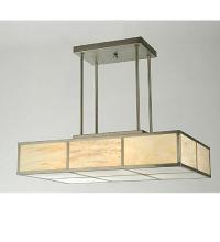 Meyda White 15222 - 30"L Kyoto Oblong Pendant