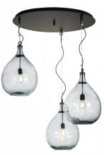 Meyda White 152445 - 47"W Euri Tanta 3 LT Cascading Pendant