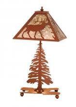 Meyda White 15300 - 21.5"H Lone Elk Table Lamp