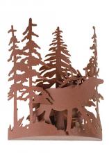 Meyda White 15307 - 11"W Elk through the Trees Wall Sconce