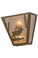 Meyda White 154317 - 13"W Elk Creek Wall Sconce