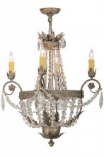 Meyda White 155186 - 26"W Antonia 4 LT Chandelier