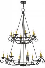 Meyda White 156129 - 45"W Estrella 16 LT Two Tier Chandelier