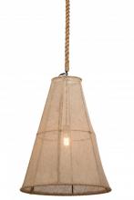 Meyda White 156219 - 24" Wide Empire Textrene Pendant