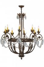 Meyda White 156609 - 38" Wide Antonia 8 Light Chandelier